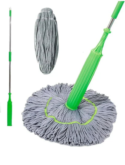 Microfiber Green Mop Wet and Dry for Bathroom, Office, Home Use