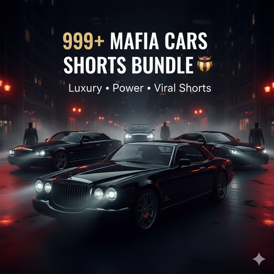 999+ Mafia Cars Shorts Bundle 🎭 – Luxury, Power & Attitude Reels for Social Media 🚗🔥