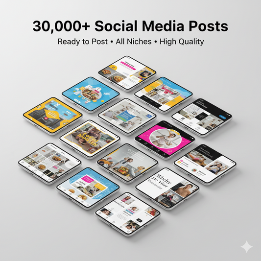 Free 30,000+ Social Media Posts – Ready-to-Use Content for Fast Growth 📱🔥